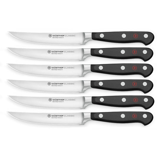 6 pc Steak Knife Set Classic