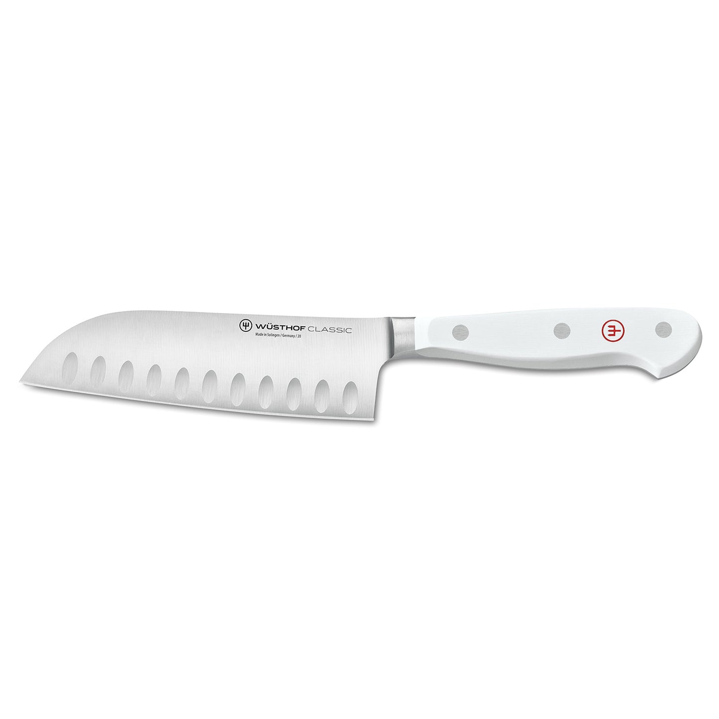 5" Classic White Hollow Edge Santoku