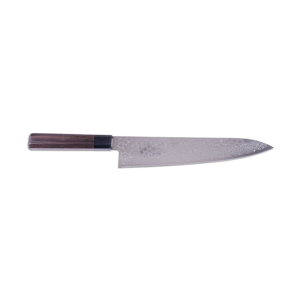 Kikuichi Nickel Warikomi Damascus Gyuto-240mm