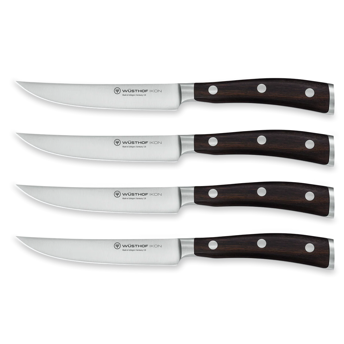 Wusthof Ikon Blackwood 4 Piece Steak Knife Set