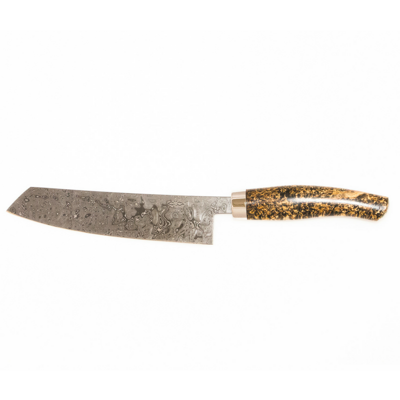 Nesmuk EXKLUSIV C90 7" Chef's Knife, Karelian Birch Burl