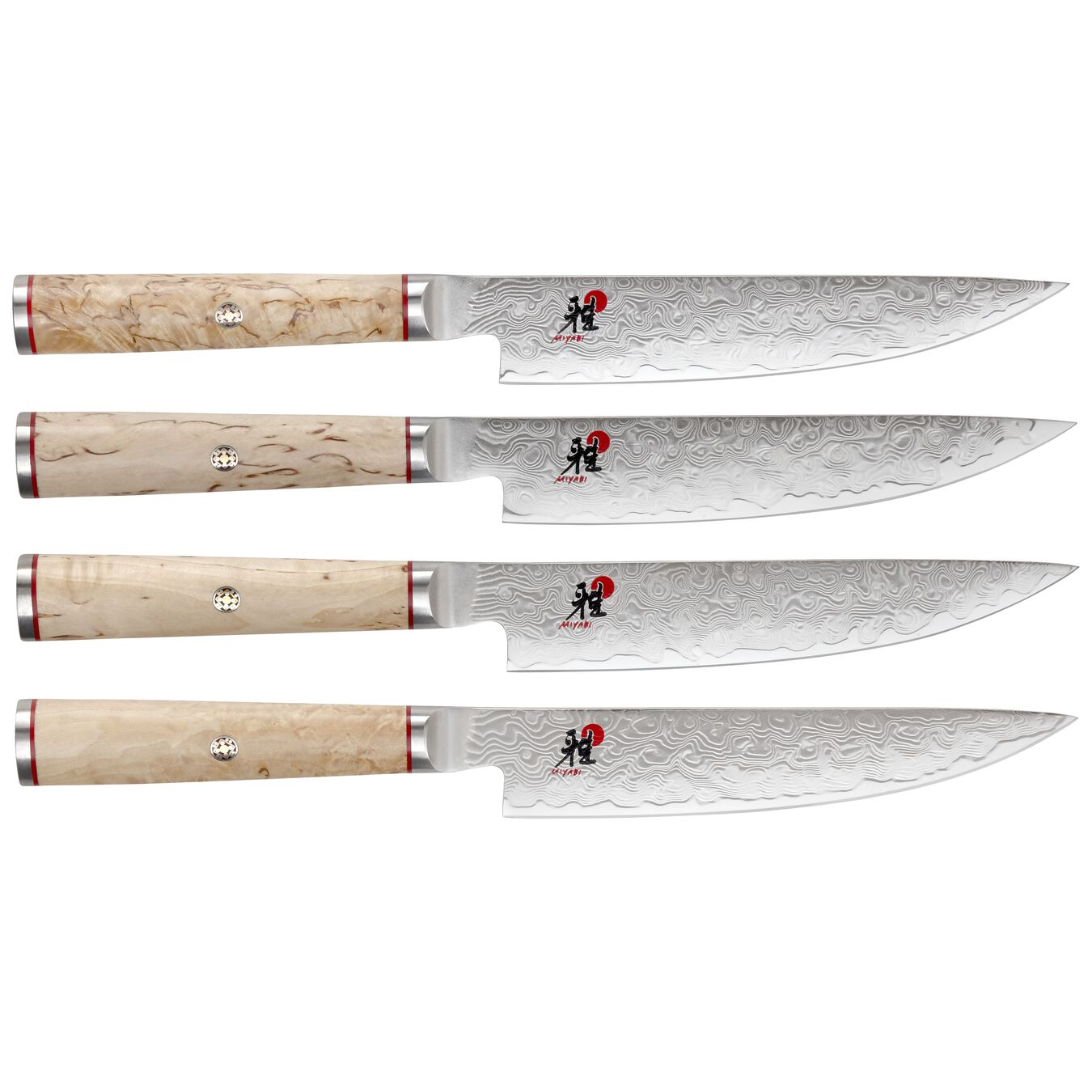 Miyabi Birchwood SG2 4pc Steak Knife Set