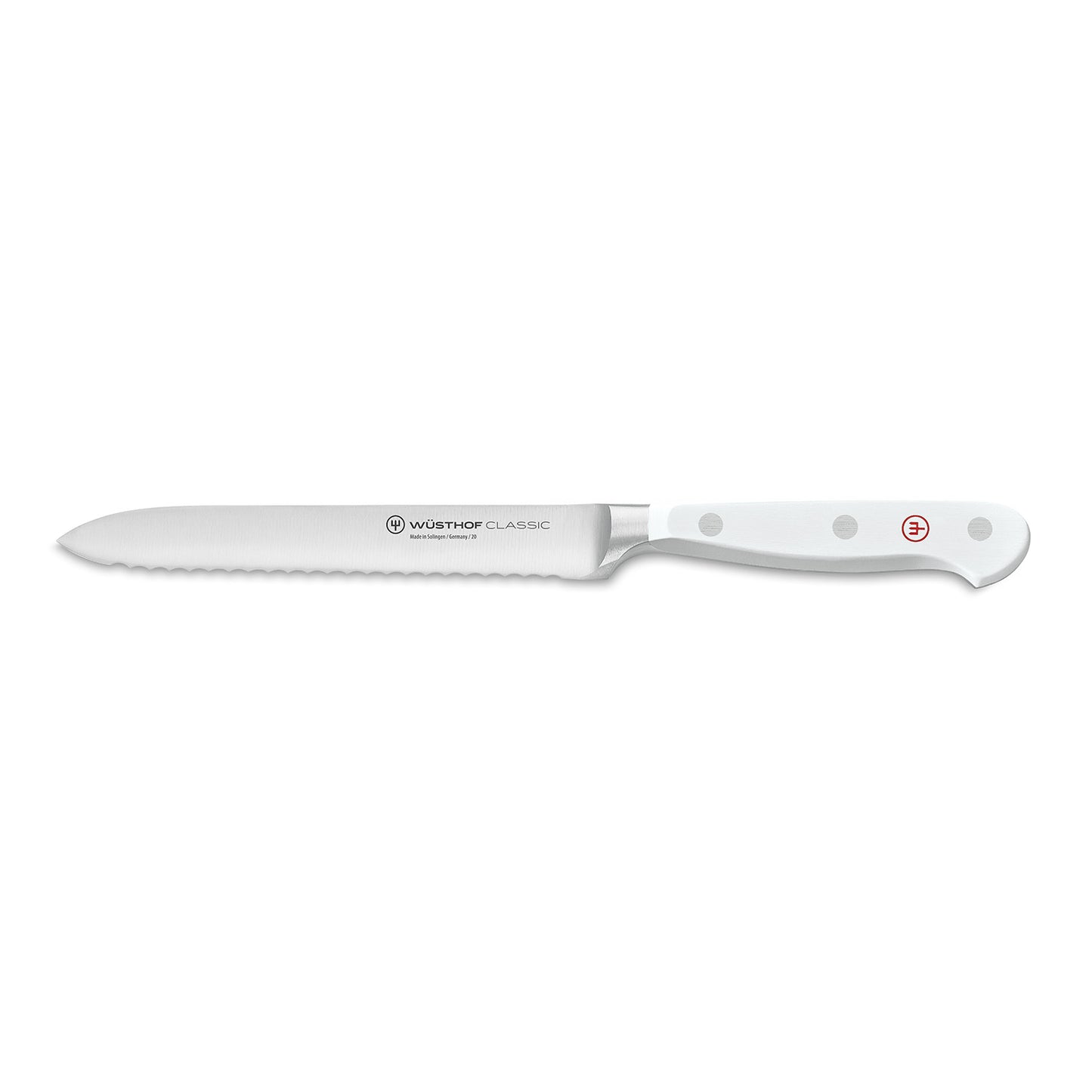 5" Classic White Serrated Utility Knife